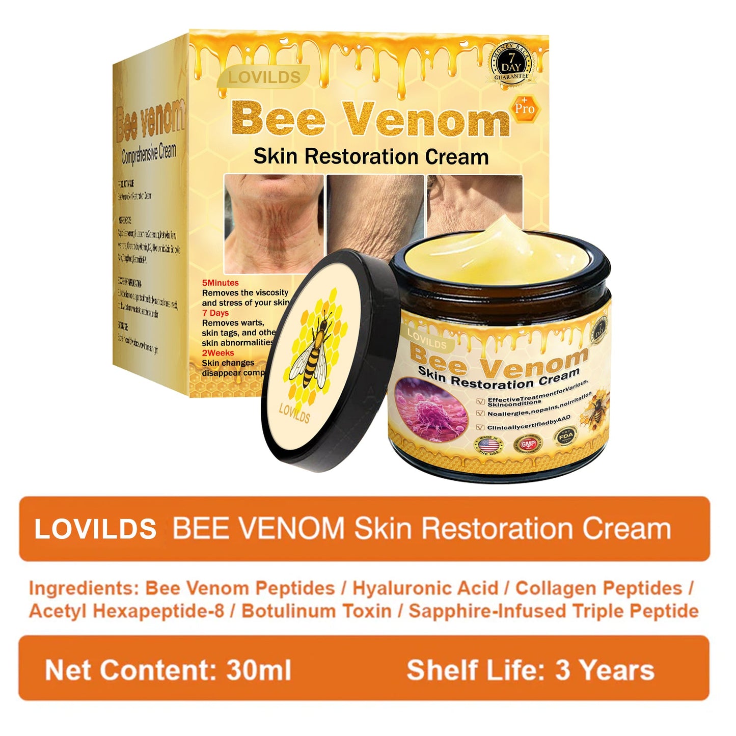 💕FDA Approved:  Bee venom Pro Comprehensive Cream — 🔥Limited Time 80% OFF🔥