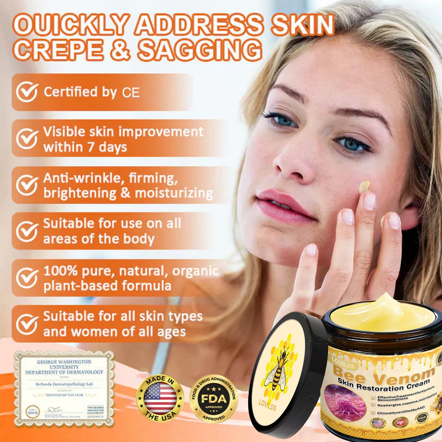 💕FDA Approved:  Bee venom Pro Comprehensive Cream — 🔥Limited Time 80% OFF🔥
