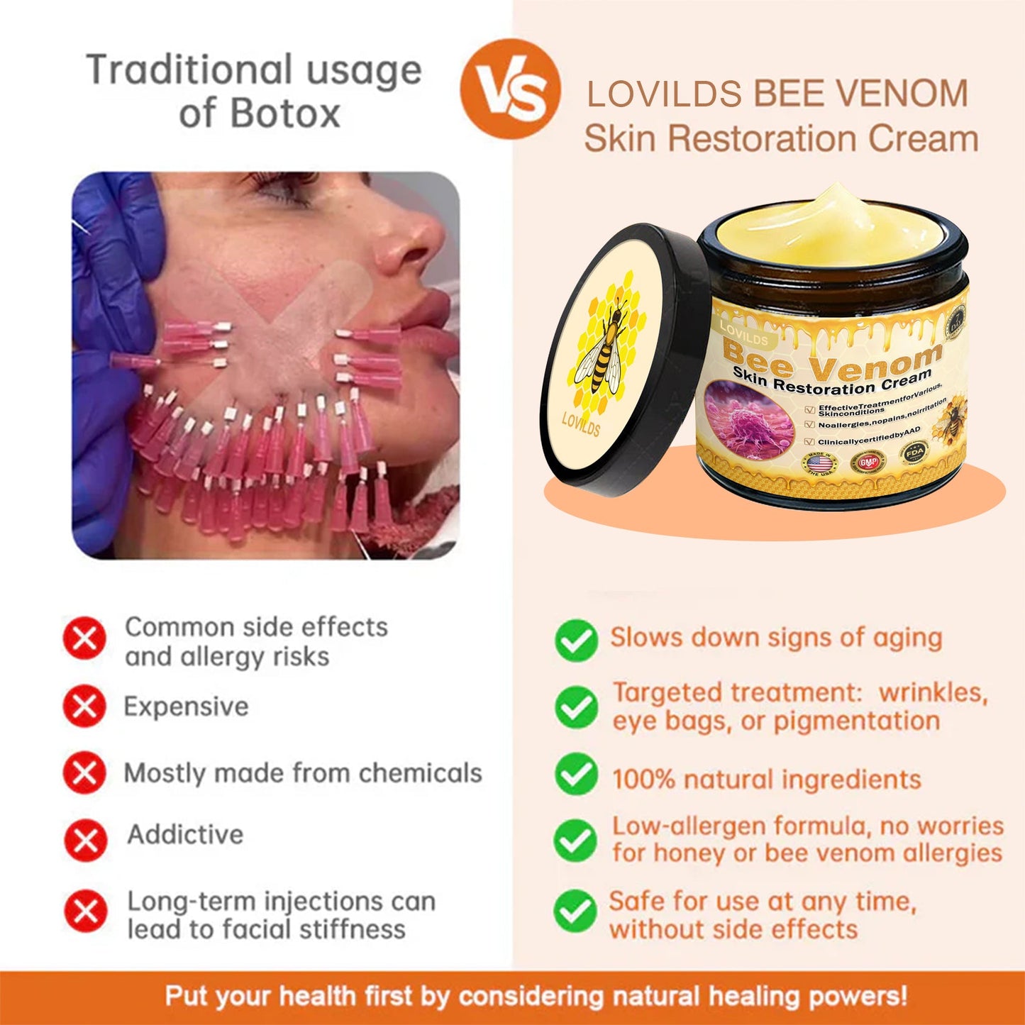 💕FDA Approved:  Bee venom Pro Comprehensive Cream — 🔥Limited Time 80% OFF🔥