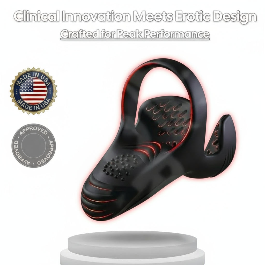 Alisanda™ Vibrating electric male masturbation lock ring charging